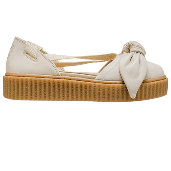 Puma X Fenty Rihanna Bow Creeper Sandal Color Oatmeal Size 6.5 - Picture 8 of 10